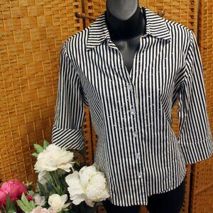 Salt and Pepper Pin Striped